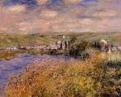 克劳德 莫奈 : Vetheuil Seen from Ile Saint Martin